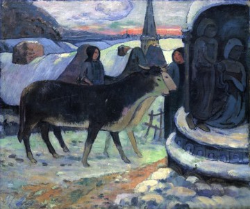 Weihnachtsnacht Der Segen des Ochsen Paul Gauguin Ölgemälde